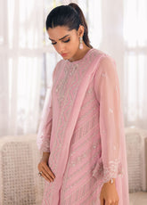 Ensembles By Azure Embroidered Chiffon 3 Piece Unstitched Suit AZU24EF ES-054 TENDER TULIP